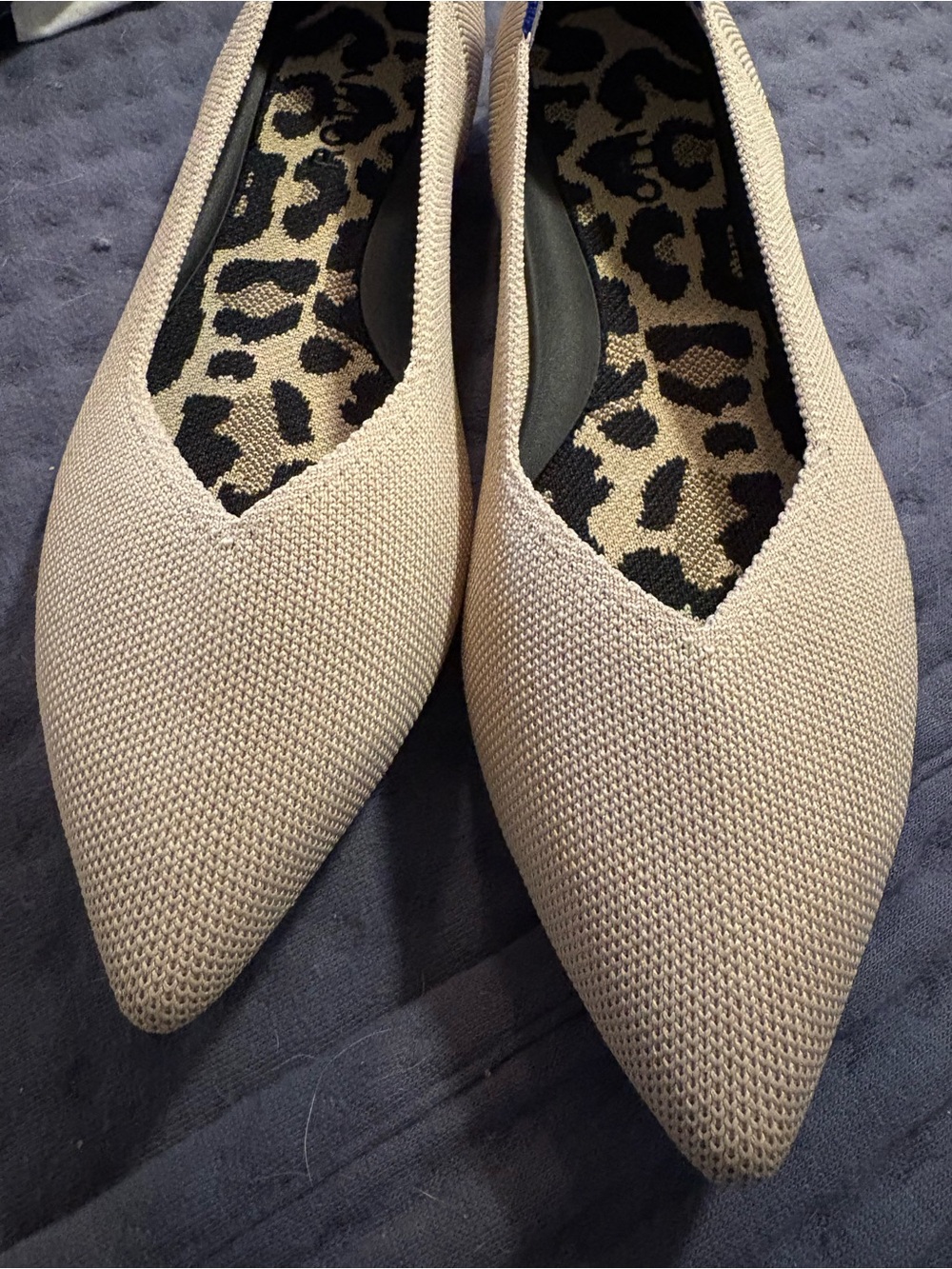 Rothy's Pointed Knit Flats in Ecru The Point II Size 8.5 NWOB - Picture 5 of 10